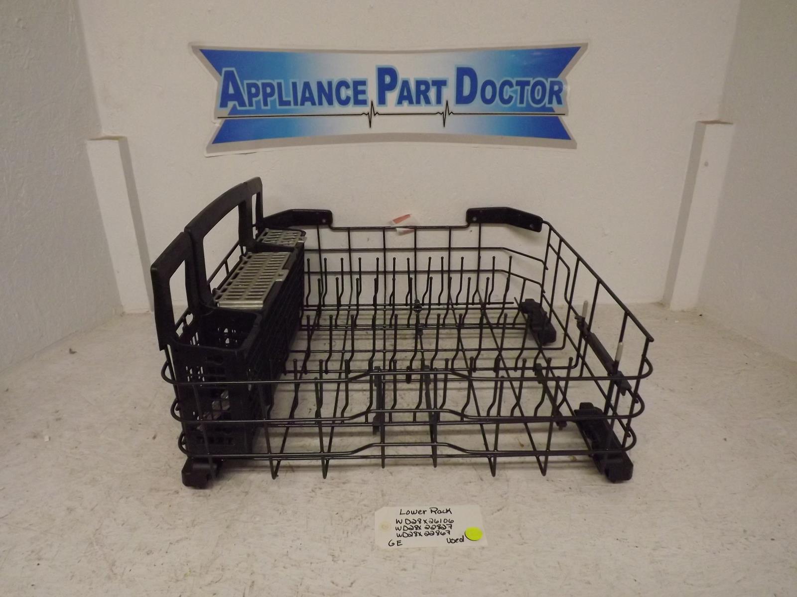 GE Dishwasher WD28X26106 WD28X22827 WD28X22867 Lower Rack Used GE Dishwasher WD28X26106 WD28X22827 WD28X22867 Lower Rack Used